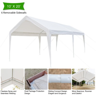 Zimtown Carport Heavy Duty Canopy Carport Wedding Party Tent No Sidewall 20'X10'   